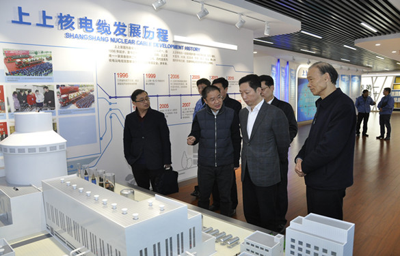 常州市委常委、紀委書記張春福一行來上上電纜參觀考察
